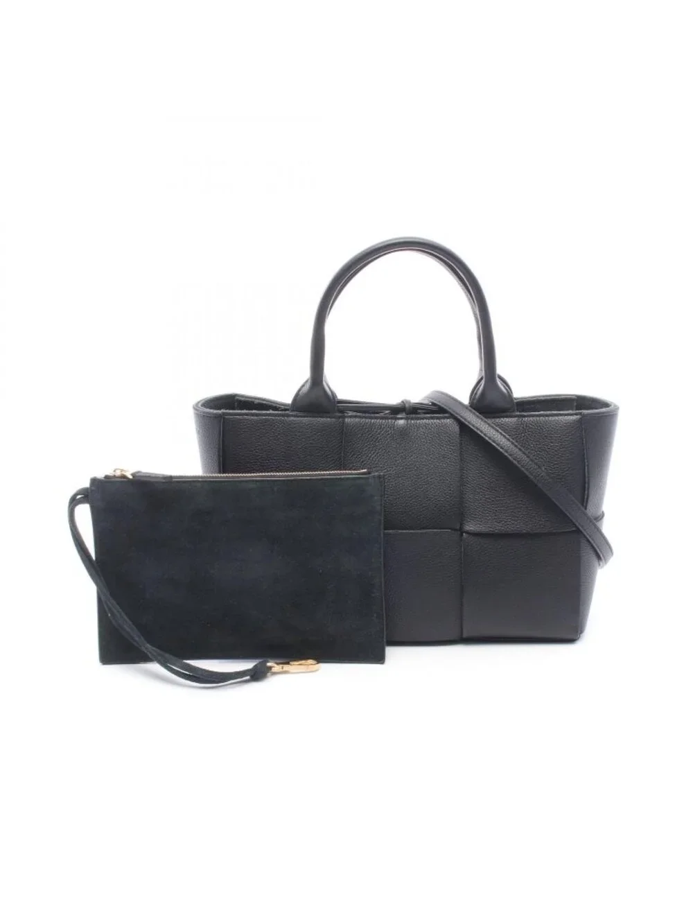 Bottega Veneta Tote Bag Mini Arco 2-Way Black Leather